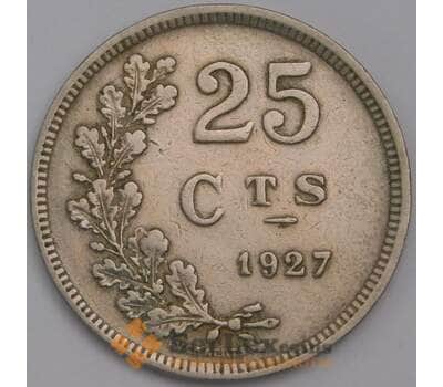 Монета Люксембург 25 сантимов 1927 КМ37 XF  арт. 16178