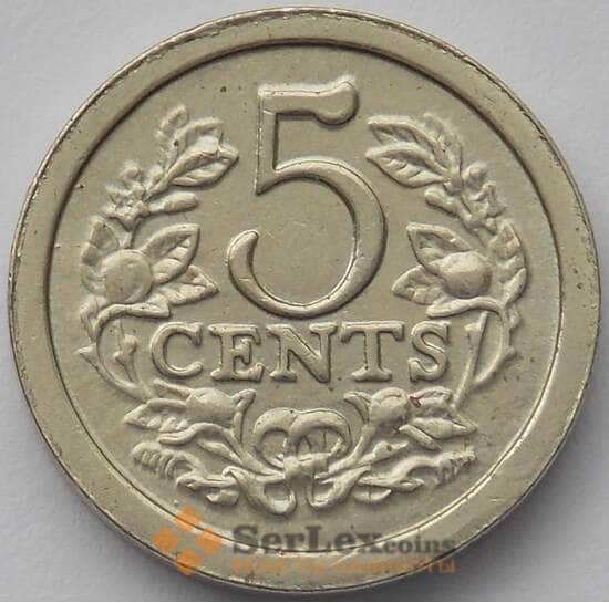 Нидерланды 5 центов 1968 UC308 UNC (J05.19) арт. 17297