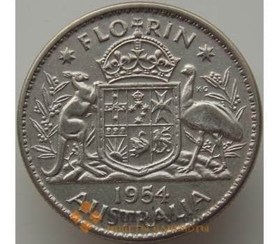 Монета Австралия 1 флорин 1954 КМ60 VF-XF арт. 9282