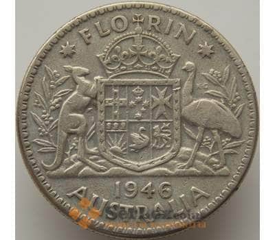Монета Австралия 1 флорин 1946 КМ40а VF арт. 9286