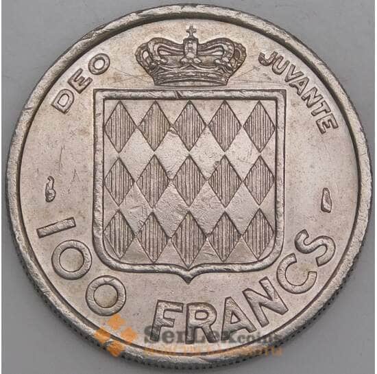 Монако монета 100 франков 1956 КМ134 XF арт. 14604