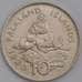 Монета Фолклендские острова 10 пенсов 1980 КМ5.1 XF Морской лев арт. 38801