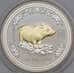 Монета Австралия 1 доллар 2007 Proof позолота Год Свиньи Лунар (ОЮ) арт. 31158