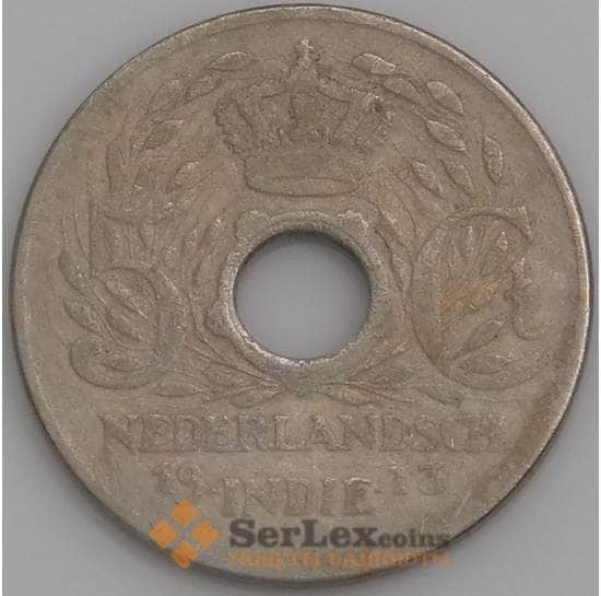 Нидерландская Восточная Индия 5 центов 1913 КМ313 F  арт. 19018