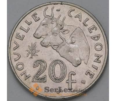 Монета Новая Каледония 20 франков 1996 КМ12 XF арт. 38560