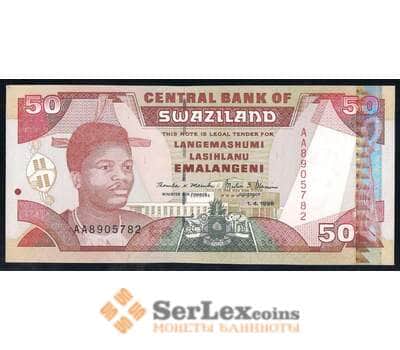 Свазиленд банкнота 50 эмалангени 1998 Р26 UNC  арт. 42480