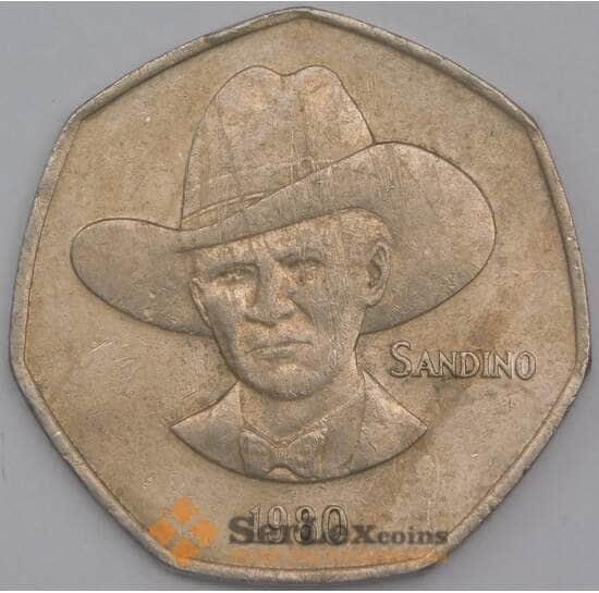 Никарагуа монета 5 кордоб 1980 КМ44 VF арт. 44792