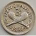 Монета Новая Зеландия 3 пенса 1934 КМ1 XF арт. 8456