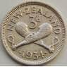 Новая Зеландия 3 пенса 1934 КМ1 XF арт. 8456