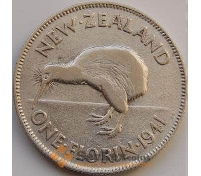 Монета Новая Зеландия 1 флорин 1941 КМ10 VF арт. 8460