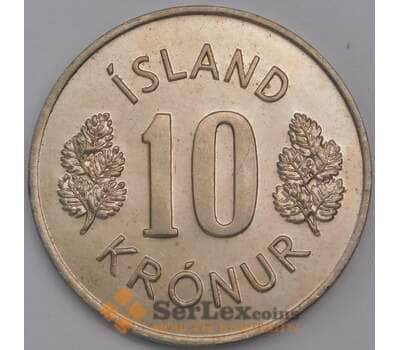 Исландия монета 10 крон 1975 КМ15 UNC арт. 42252