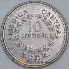 Коста-Рика 10 сентимо 1976 КМ185.2 aUNC арт. 57234