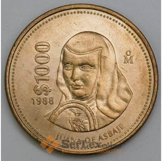 Мексика 1000 песо 1988 КМ536 UNC арт. 56114