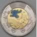 Монета Канада 2 доллара 2021 UNC Открытие Инсулина цветная арт. 30079