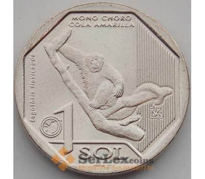 Монета Перу 1 соль 2019 UNC Обезьяна желтохвостая арт. 14221