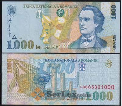 Банкнота Румыния 1000 лей 1998 Р106 aUNC арт. 28694