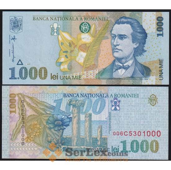 Румыния банкнота 1000 лей 1998 Р106 aUNC арт. 28694