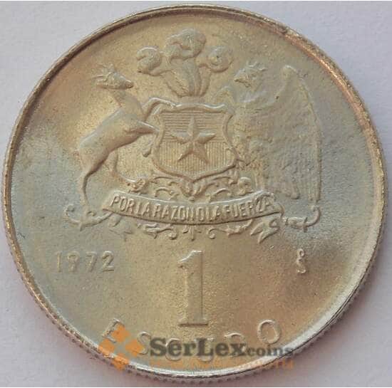 Чили 1 эскудо 1972 КМ197 UNC (J05.19) арт. 17033