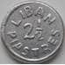 Монета Ливан 2 1/2 пиастра 1941 КМ13 VF арт. 8343