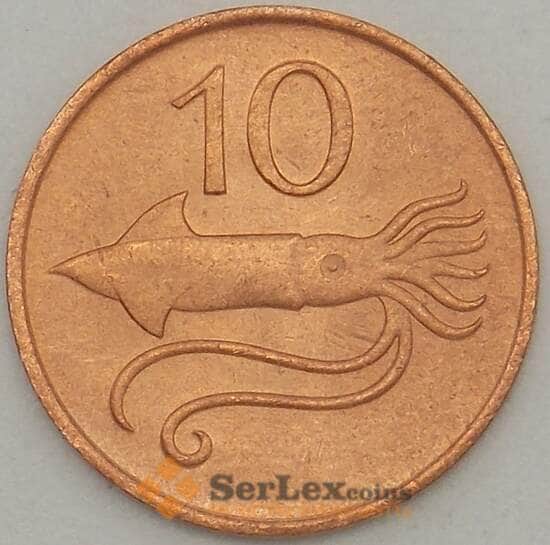 Исландия 10 эйре 1981 КМ25 UNC (n17.19) арт. 21281