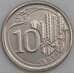 Сингапур монета 10 центов КМ346 2018 UNC арт. 45241