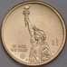 США монета 1 доллар 2023 UNC P Инновация №20 Индиана - Автопромышленность арт. 43184