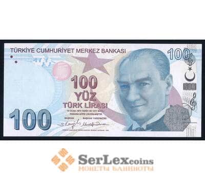 Турция 100 лир 2009(2022) Р226е UNC арт. 52282