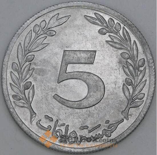 Тунис 5 миллимов 1960 КМ282 UNC  арт. 39347