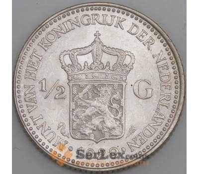 Монета Нидерланды 1/2 гульдена 1929 КМ160 UNC арт. 14122