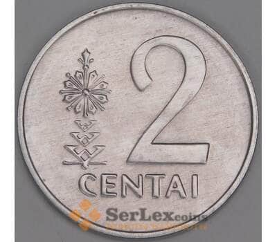 Литва 2 цента 1991 КМ86 UNC арт. 53325