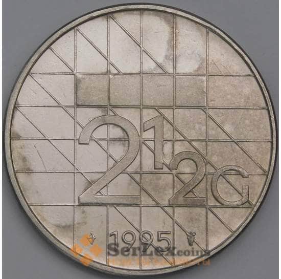 Нидерланды монета 2 1/2 гульдена 1995 КМ206 XF  арт. 43566