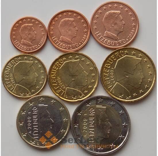 Люксембург Набор 1 цент - 2 евро (8 шт) 2009 UNC арт. 11508