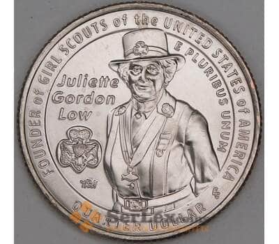 США 25 центов 2025 D UNC №17 Джульетта Гордон Лоу арт. 52667