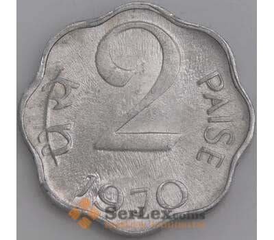 Индия монета 2 пайса 1970 КМ13.5 UNC арт. 47475