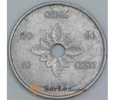 Монета Лаос 10 сантимов 1952 КМ4 XF арт. 39131