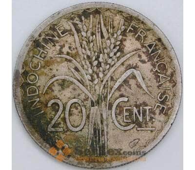 Французский Индокитай 20 сантимов 1939 КМ23а F арт. 57314