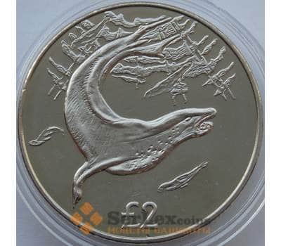 Монета Южная Джорджия и Южные Сэндвичевы острова 2 фунта 2018 BU Морской леопард арт. 13656