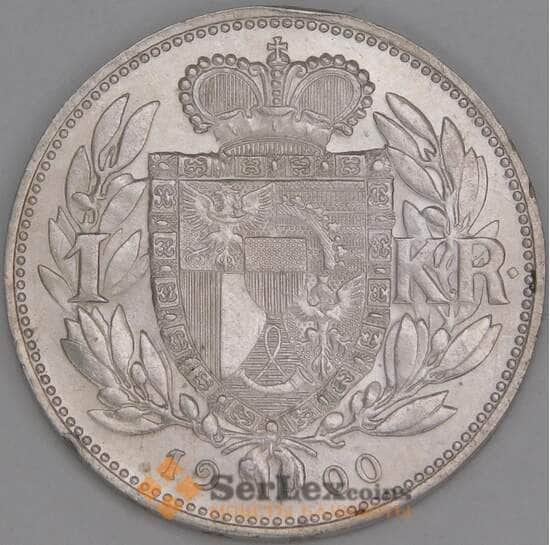 Лихтенштейн 1 крона 1900 Y2 XF арт. 53292