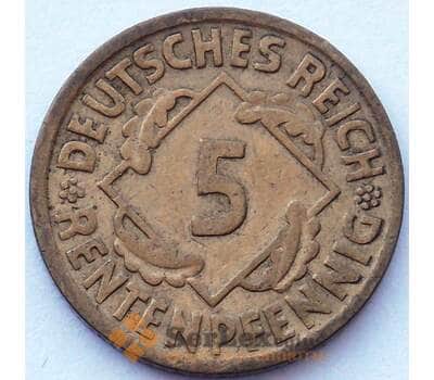 Монета Германия 5 пфеннигов 1923 D КМ39 XF (J05.19) арт. 16806