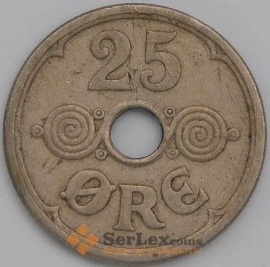 Дания 25 эре 1946 КМ823 XF арт. 39519