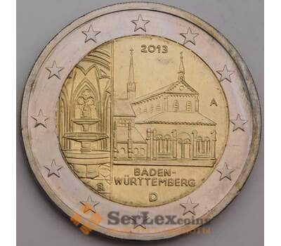 Германия 2 евро 2013 КМ314 D UNC Монастырь Маульбронн арт. 46805