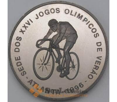 Монета Сан-Томе и Принсипи 1000 добра 1996 КМ57 Атланта Велоспорт арт. 26333