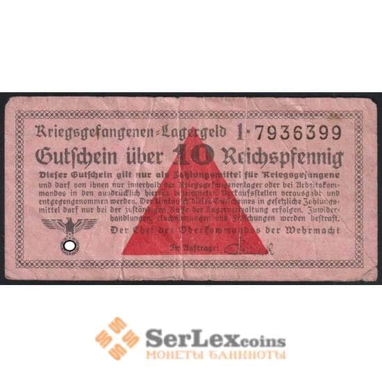 Германия Лагерьленд 10 пфеннигов F купон для военнопленных арт. 48660