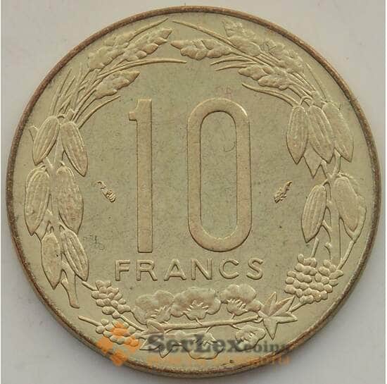 Центрально-Африканские Штаты 10 франков 1975 КМ9 UNC арт. 13062