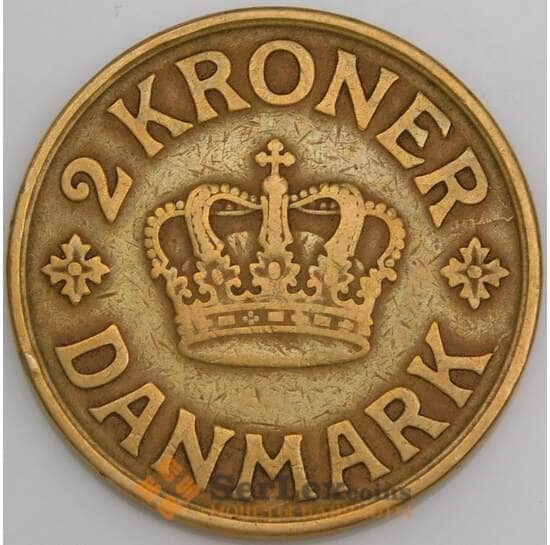 Дания монета 2 кроны 1925 КМ825 VF арт. 47164