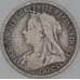 Великобритания 3 пенса 1900 КМ777 F арт. 53733