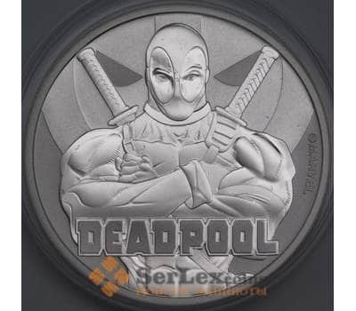 Тувалу монета 1 доллар 2018 UC250 Proof Marvel - Дэдпул арт. 43097