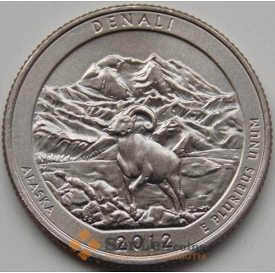 США 25 центов 2012 15 Национальный парк Денали D арт. 7018
