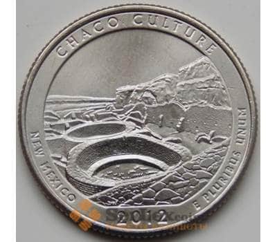 Монета США 25 центов 2012 12 Национальный исторический парк Чако D арт. 7019