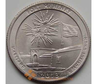Монета США 25 центов 2012 19 парк Форт Мак-Генри D арт. 7023